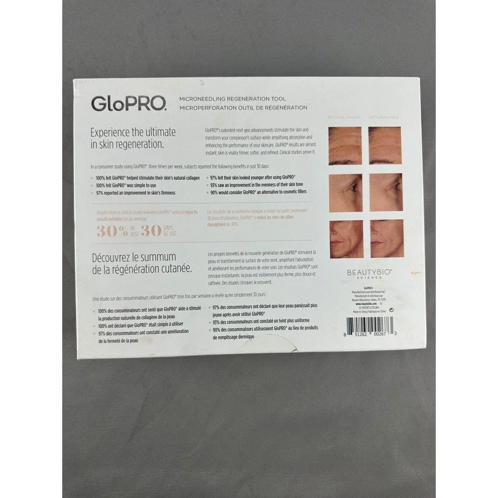 BeautyBio GloPRO - Microneedling‎ Facial Regeneration Tool - Blue